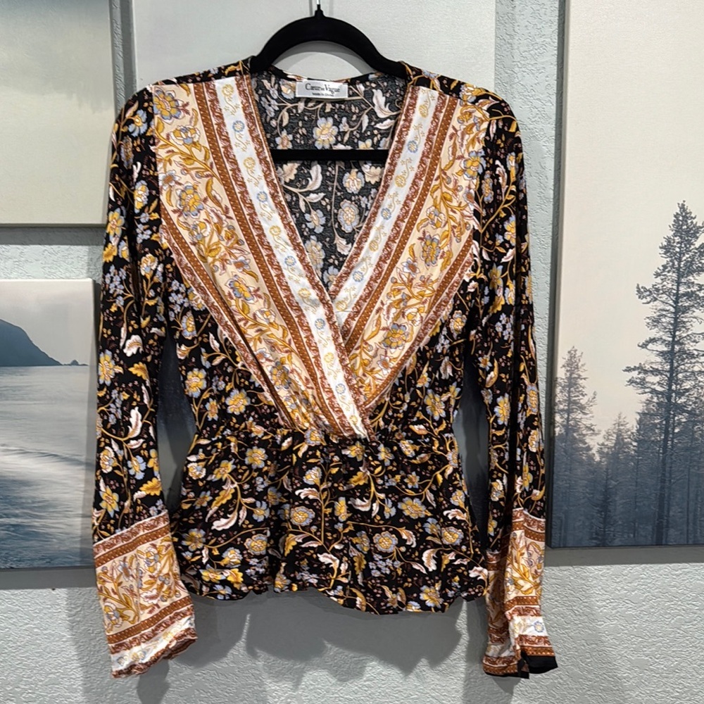 Chic Bohemian Floral Top